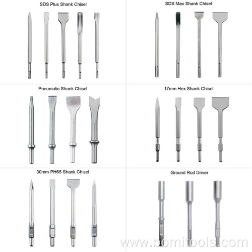 SDS plus mortar rake chisel Set in Box